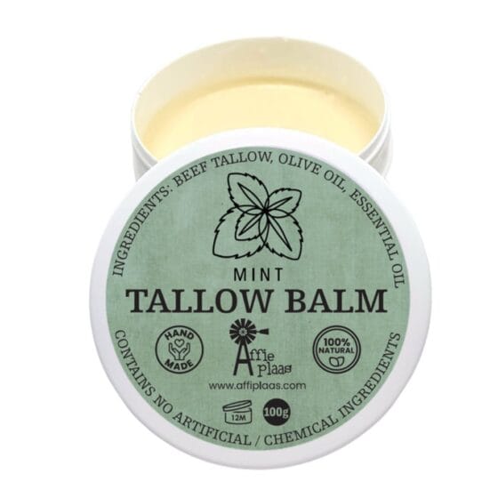ap h01 affieplaas tallow balm skin cream mint 100g