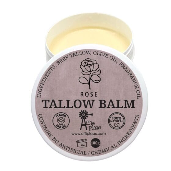 ap h09 affieplaas tallow balm skin cream rose 100g
